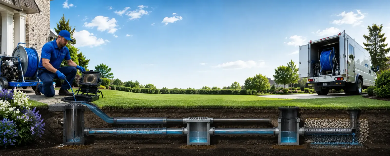 Outdoor drain cleaning information for Aristes, PA